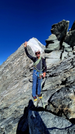 Weisshorn: am Frühstücksplatz