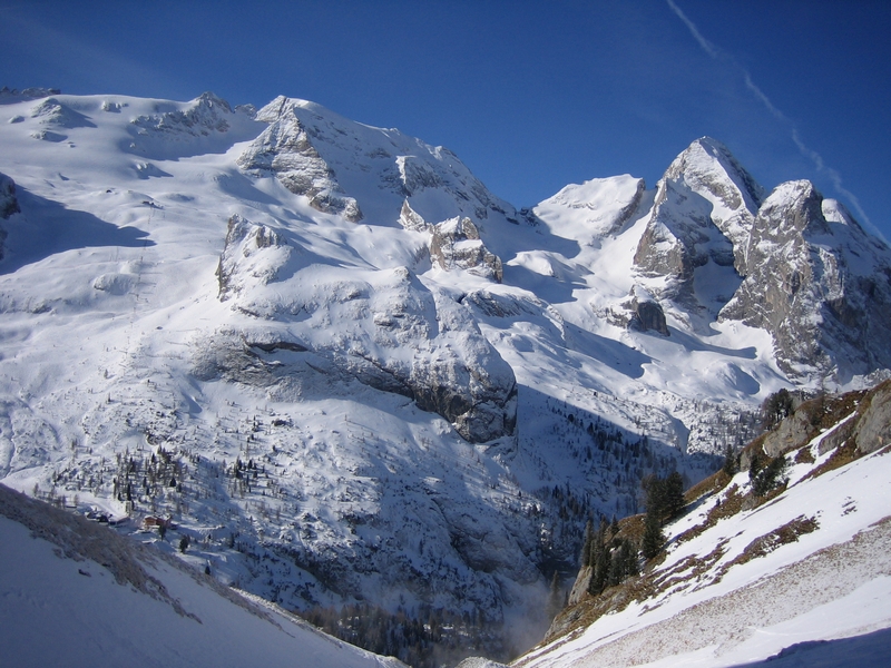 Blick-retour-auf-Marmolada-und-Gran-Vernel