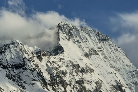 Haute Route Skitour: Der Mont Gelé bei der Abfahrt zur Cabane de Chanrion