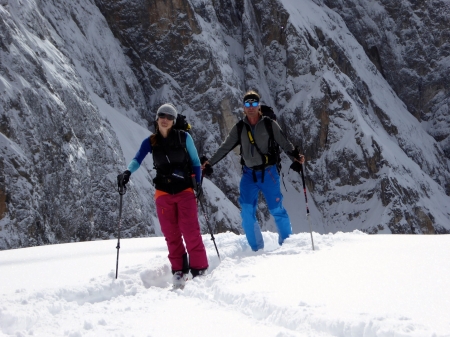 Bei strahlendem Sonnenschein am Passo Mulaz