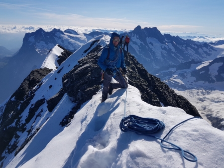 Am Eiger Gipfel © A. Blesl