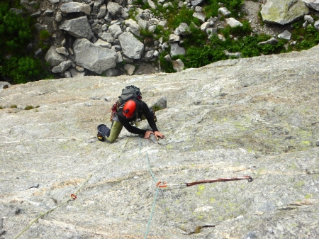 Einklettern an der Spazzacaldeira: Via Felici, 6a