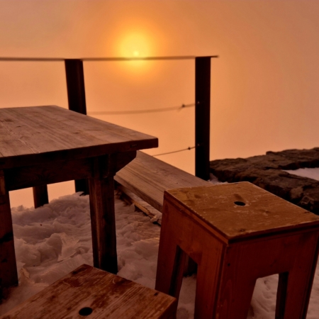Abendsonne bei der Cabane de la Dent Blanche