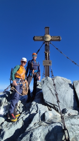 Geführte Tour auf den Großglockner über den Stüdlgrat: Am Gipfel des Großglockners, 3798m
