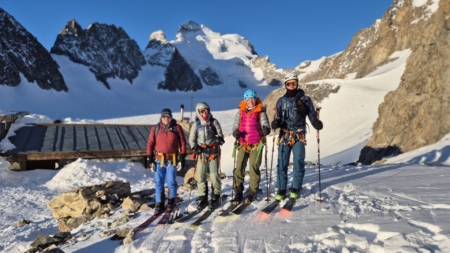 Dauphine Skitour - beim Refuge des Ecrins