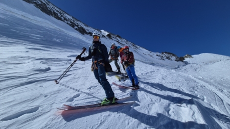 Dauphine Skitour - Abfahrt vom Dome de Neige