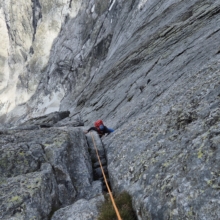 Vorletzte Länge vor der Nordkante