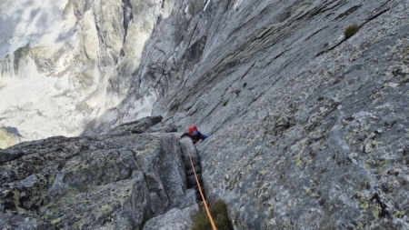Vorletzte Länge vor der Nordkante