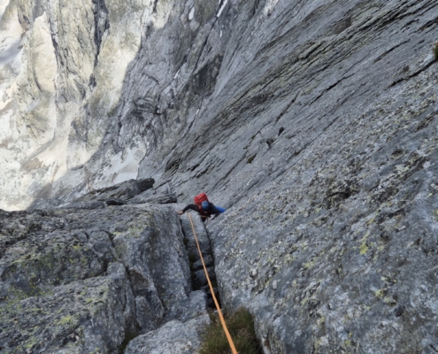 Vorletzte Länge vor der Nordkante