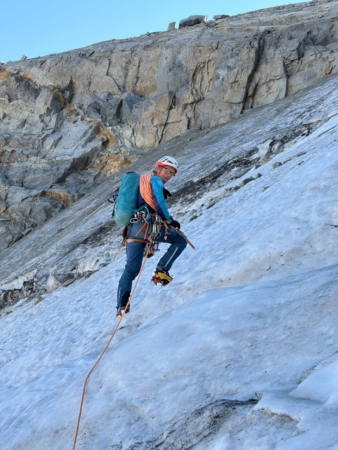 Eisflanke unter dem Bumiller Pfeiler