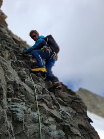 Kletterstelle am Spallagrat